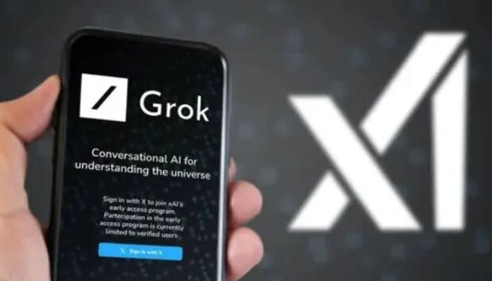 An undated image of Grok AI logo. — DepositPhotos