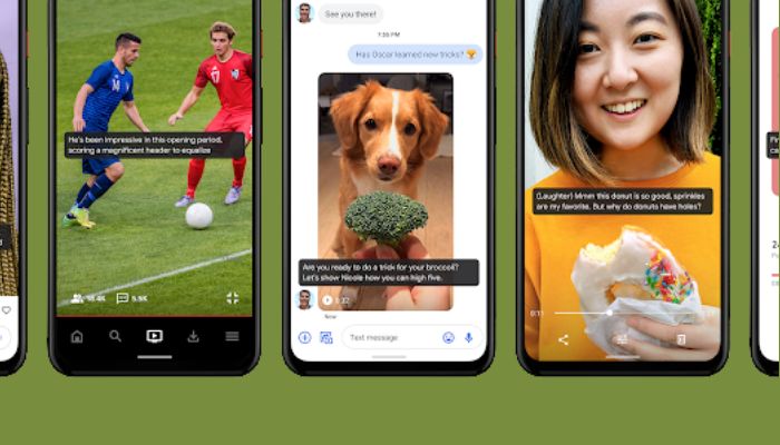 An undated image of Google Live Caption feature. — Google Blog