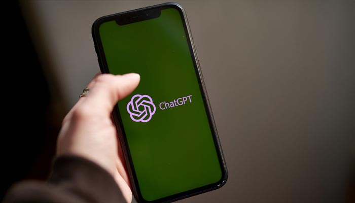 An undated image of ChatGPT logo seen on smartphone. — Getty Images