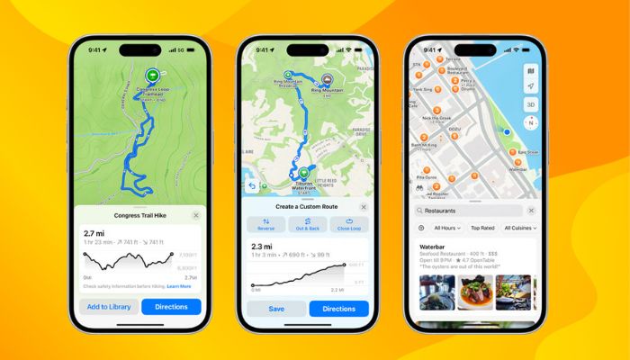 An undated image of the mobile interface with Apple Maps. — Apple/Canvva