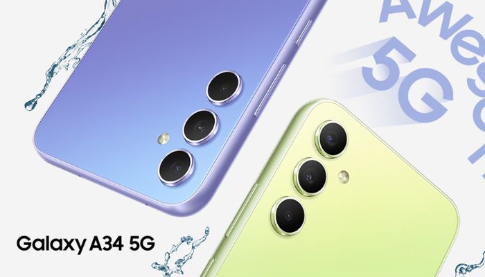 An undated image of Samsung Galaxy A34. — Samusng