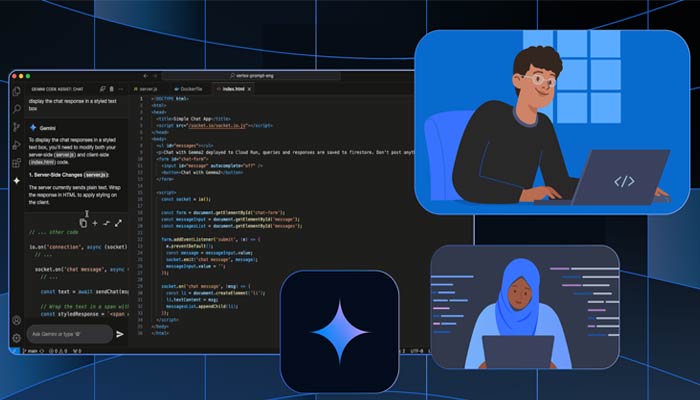 An undated image of Google Gemini Code Assist. — The Keyword