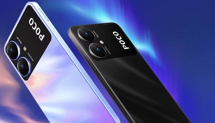 An undated image of Poco M7 5G. — Poco