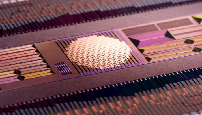 An undated image of Taaras laser internet chip. — Alphabets X