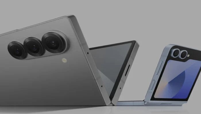 An undated image of Galaxy Z Fold 6 and Galaxy Z Flip 6. — Samsung