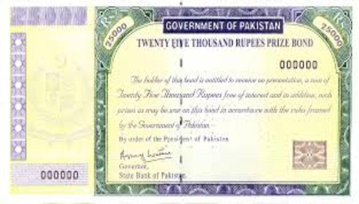 An undated image of Rs25,000 prize bond. —State Bank of Pakistan