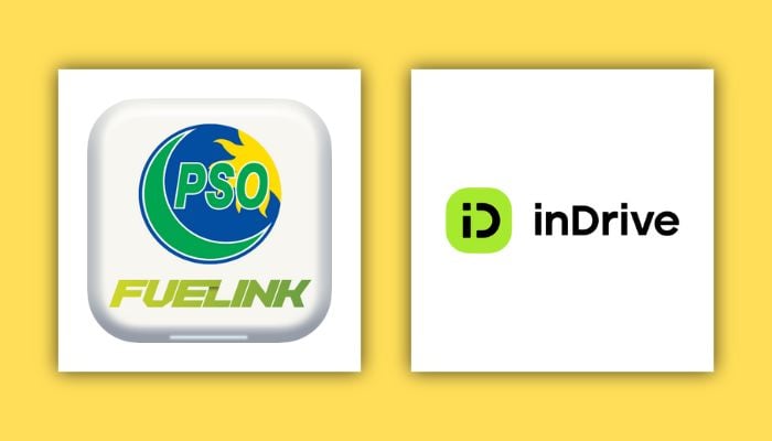 An undated image of PSO DIGICASH and inDrive logos. — PSO DIGICASH/inDrive/Canva