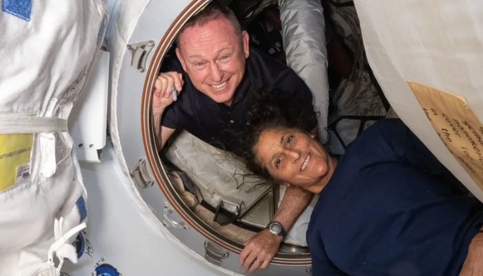 An undated image of William and Wilmor on Boeing’s Starliner. — NASA