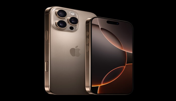 An undated image of iPhone 16 Pro and Pro Max. — Apple