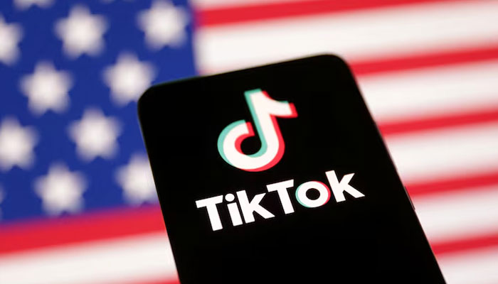 US flag and TikTok logo are seen in this illustration taken January 8, 2025. — Reuters