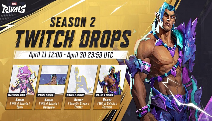 An undated image of Marvel Rivals Season 2 Twitch Drops poster. — Marvel