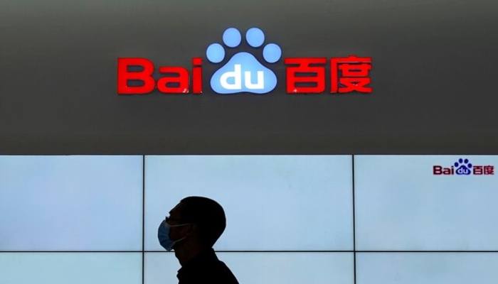 A logo of Baidu is seen during the World Internet Conference (WIC) in Wuzhen, Zhejiang province, China, November 23, 2020. — Reuters