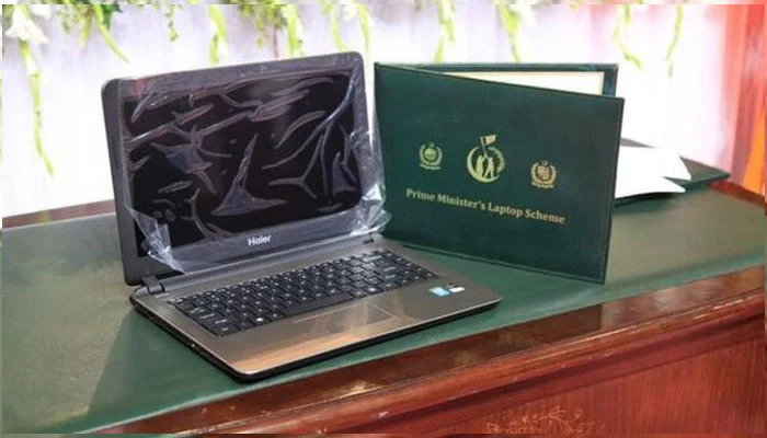 Prime Minister’s Youth Programme (PMYP) scheme laptop. — APP/File