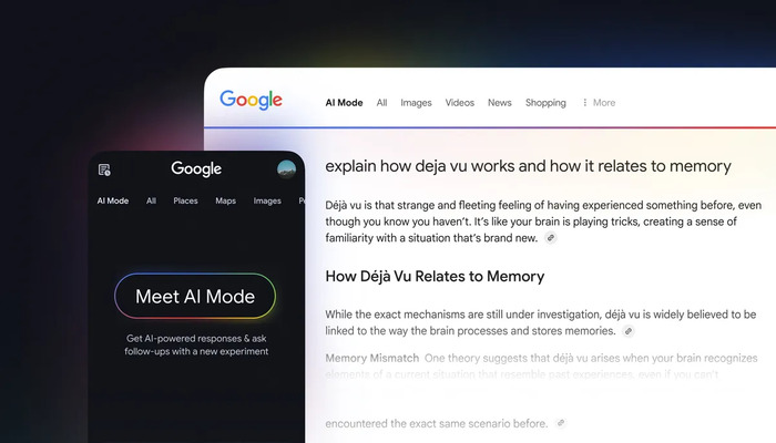 An undated image of Google AI mode.— Google blog