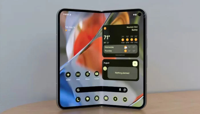 Pixel 9 Pro Fold smart phone is displayed at the Made by Google event in Mountain View, California, US August 13, 2024. — Reuters