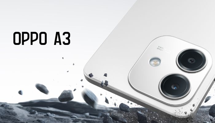 An undated image of Oppo A3. — Oppo/Canva