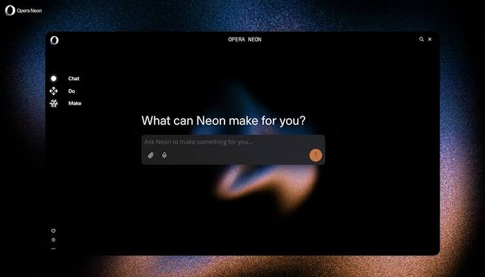 An undated image of Opera Neon chatbot. — Opera Blog