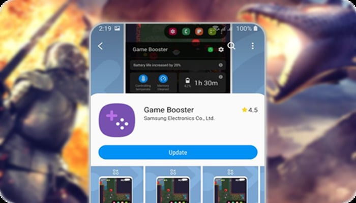 An undated image of Samsungs Game Booster app. — Galaxy Store