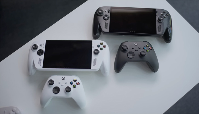 An undated image of ROG Xbox Ally handhelds. — Microsoft